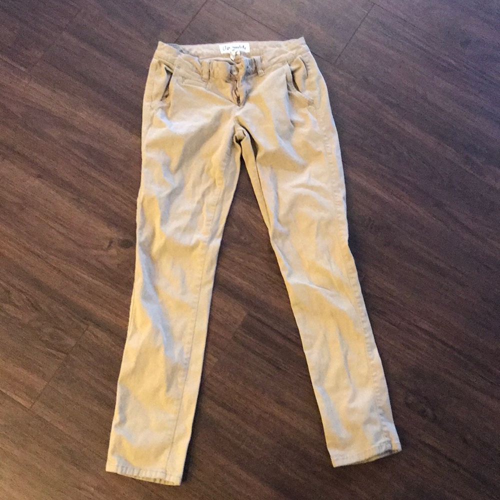 Khaki skinny pants